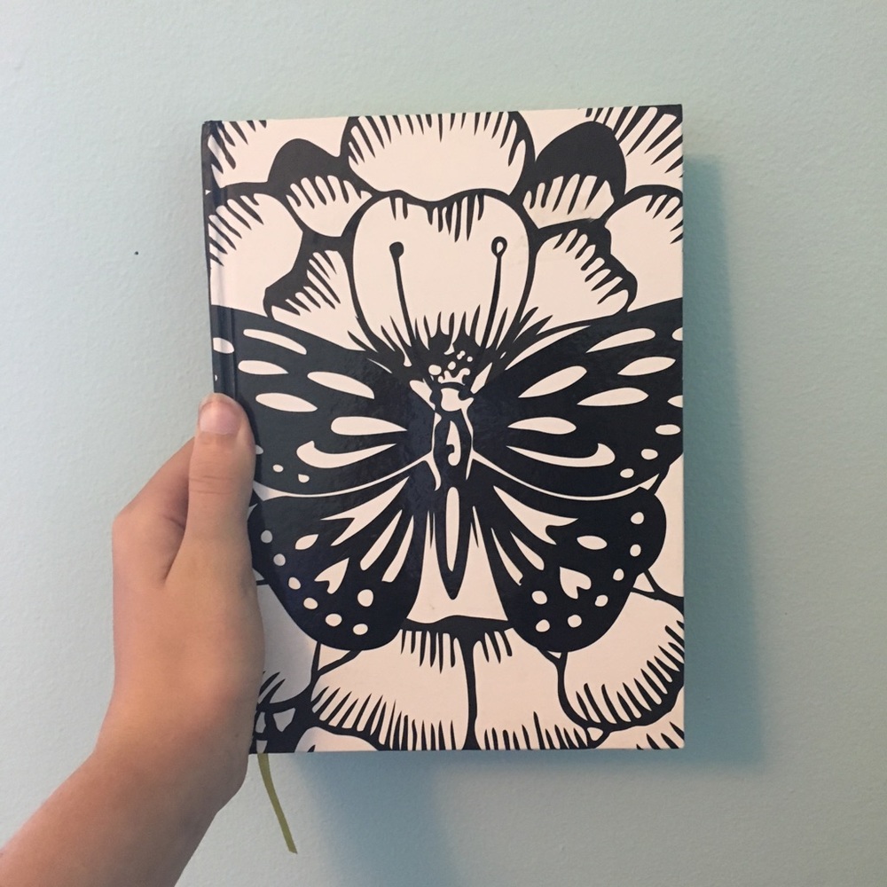 Divoga black butterfly sketchbook